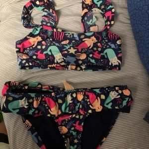 Cat & Jack girls 7/8 bathing suit